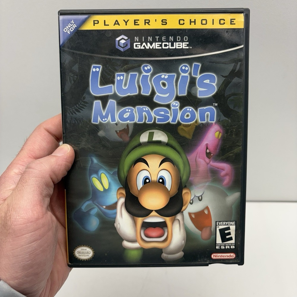 Luigi's Mansion Nintendo GameCube Disc & Player's Choice Case Only NOT Tested